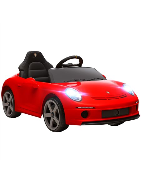 AIYAPLAY Kids Electric Car, 12V Licensed RUF GT Ride on Car with Suspension, Remote Control, Music, for 3-5 Years, Red - pic 175182 | FastDaddyshop