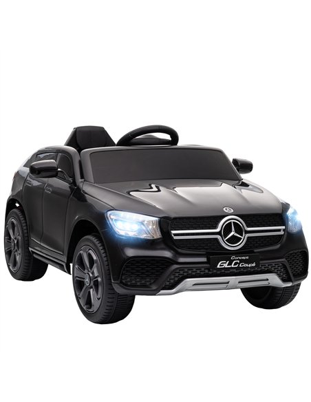 AIYAPLAY Mercedes-Benz GLC Licensed Kids Ride on Car with Remote Control, Soft Start, MP3, LED Headlights, Black - pic 175200 | FastDaddyshop