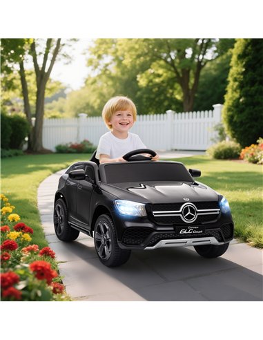 AIYAPLAY Mercedes-Benz GLC Licensed Kids Ride on Car with Remote Control, Soft Start, MP3, LED Headlights, Black