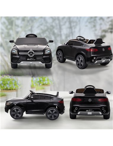AIYAPLAY Mercedes-Benz GLC Licensed Kids Ride on Car with Remote Control, Soft Start, MP3, LED Headlights, Black