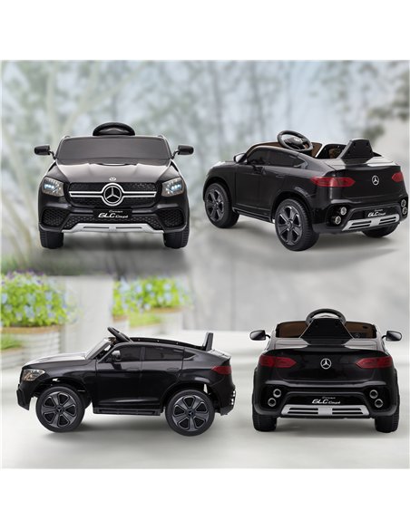 AIYAPLAY Mercedes-Benz GLC Licensed Kids Ride on Car with Remote Control, Soft Start, MP3, LED Headlights, Black - pic 175208 | FastDaddyshop