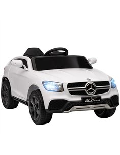 AIYAPLAY Mercedes-Benz GLC Licensed Kids Ride on Car with Remote Control, Soft Start, MP3, LED Headlights, White