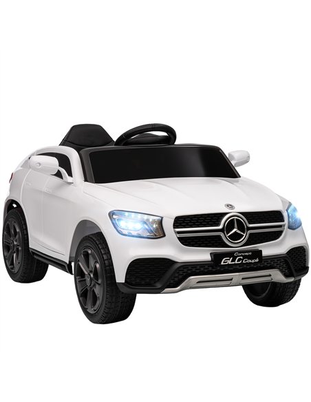 AIYAPLAY Mercedes-Benz GLC Licensed Kids Ride on Car with Remote Control, Soft Start, MP3, LED Headlights, White - pic 175209 | FastDaddyshop