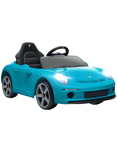 AIYAPLAY Kids Electric Car, 12V Licensed RUF GT Ride on Car with Suspension, Remote Control, Music, for 3-5 Years, Blue - pic 175218 | FastDaddyshop