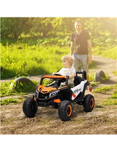 AIYAPLAY 12V Kids Ride On Car with Remote Control, Kids Electric Car with Suspension System, Music, for Ages 3-5 Years, Orange 2