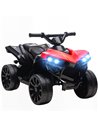 AIYAPLAY 6V Kids ATV, 4 Wheeler Electric Ride on Car with Music and LED Headlights, for Ages 3-6 Years Boys and Girls, Red