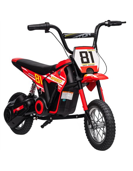 AIYAPLAY Kids Electric Motorbike 3 Gearboxes Speed Ride on Motorcycle with 41min Ranges - Red - pic 175335 | FastDaddyshop