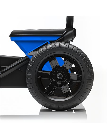 AIYAPLAY Pedal Go Kart for Kids 2-5 Years, with Silent EVA Wheels, Metal Frame, Blue - pic 175406 | FastDaddyshop