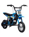 AIYAPLAY Kids Electric Motorbike 3 Gearboxes Speed Ride on Motorcycle with 40min Ranges - Blue