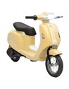 AIYAPLAY 24V Kids Electric Motorbike, Ride on Motorcycle with Manual Throttle, Brakes and LED Lights for Ages 8-12 Years, Beige