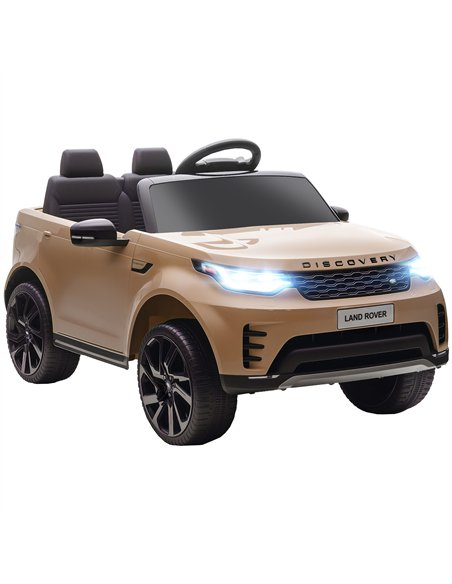 AIYAPLAY Land Rover Discovery Licensed 12V Kids Electric Car with Remote, 4 Wheel Suspension, Slow Start, Lights, Music, Khaki - pic 175587 | FastDaddyshop