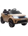 AIYAPLAY Land Rover Discovery Licensed 12V Kids Electric Car with Remote, 4 Wheel Suspension, Slow Start, Lights, Music, Khaki