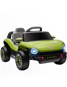 AIYAPLAY Volkswagen Licensed Kids Electric Car with Remote Control for Ages 3-6 Years, Green