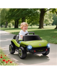 AIYAPLAY Volkswagen Licensed Kids Electric Car with Remote Control for Ages 3-6 Years, Green 2