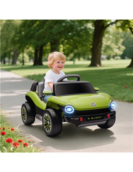 AIYAPLAY Volkswagen Licensed Kids Electric Car with Remote Control for Ages 3-6 Years, Green - pic 175606 | FastDaddyshop