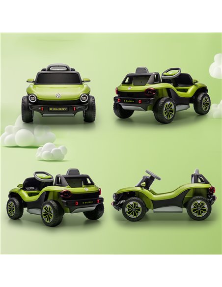 AIYAPLAY Volkswagen Licensed Kids Electric Car with Remote Control for Ages 3-6 Years, Green - pic 175613 | FastDaddyshop
