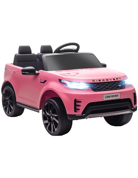 AIYAPLAY Land Rover Discovery Licensed 12V Kids Electric Car with Remote, 4 Wheel Suspension, Slow Start, Lights, Music, Pink - pic 175614 | FastDaddyshop