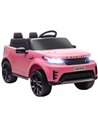 AIYAPLAY Land Rover Discovery Licensed 12V Kids Electric Car with Remote, 4 Wheel Suspension, Slow Start, Lights, Music, Pink