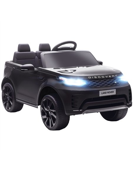 AIYAPLAY Land Rover Discovery Licensed 12V Kids Electric Car with Remote, 4 Wheel Suspension, Slow Start, Lights, Music, Black - pic 175623 | FastDaddyshop