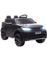AIYAPLAY Land Rover Discovery Licensed 12V Kids Electric Car with Remote, 4 Wheel Suspension, Slow Start, Lights, Music, Black
