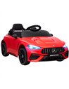 AIYAPLAY Licensed Mercedes AMG Kids Electric Car, 12V Ride On Car with Dual Motors, Remote Control for 3-6 Years, Red