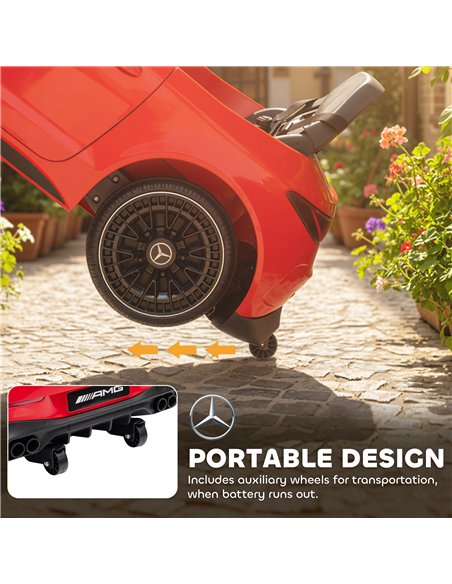 AIYAPLAY Licensed Mercedes AMG Kids Electric Car, 12V Ride On Car with Dual Motors, Remote Control for 3-6 Years, Red - pic 175682 | FastDaddyshop