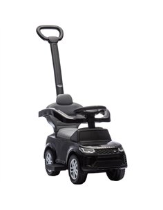AIYAPLAY Land Rover Discovery Licensed Baby Push Car, 2-in-1 Ride on Car with Push Handle and Safety Guardrail, Black