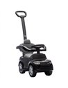 AIYAPLAY Land Rover Discovery Licensed Baby Push Car, 2-in-1 Ride on Car with Push Handle and Safety Guardrail, Black