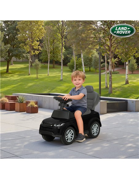 AIYAPLAY Land Rover Discovery Licensed Baby Push Car, 2-in-1 Ride on Car with Push Handle and Safety Guardrail, Black - pic 175703 | FastDaddyshop