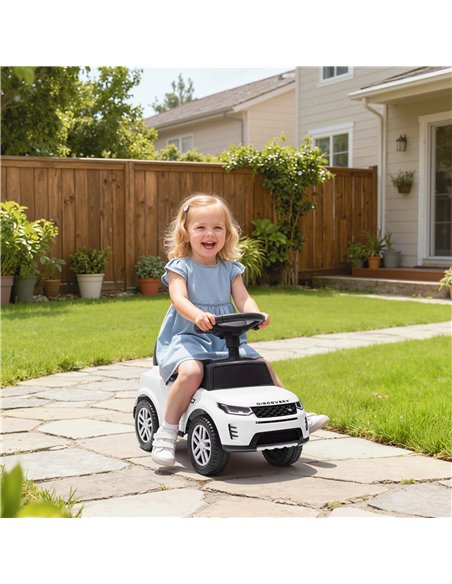 AIYAPLAY Land Rover Licensed Toddler Ride on Car with Horn, Engine Sounds, Under-Seat Storage, for 18-36 Months, White - pic 175705 | FastDaddyshop