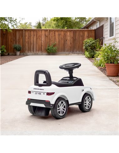 AIYAPLAY Land Rover Licensed Toddler Ride on Car with Horn, Engine Sounds, Under-Seat Storage, for 18-36 Months, White