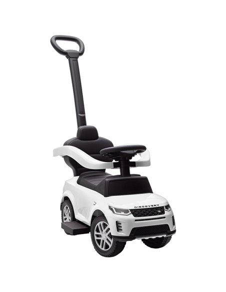 AIYAPLAY Land Rover Discovery Licensed Baby Push Car, 2-in-1 Ride on Car with Push Handle and Safety Guardrail, White - pic 175713 | FastDaddyshop