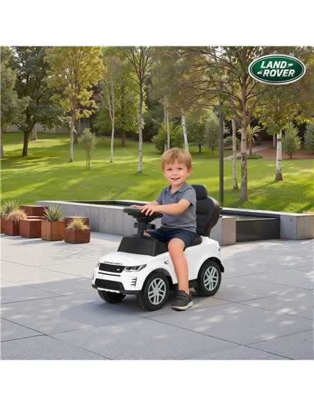 AIYAPLAY Land Rover Discovery Licensed Baby Push Car, 2-in-1 Ride on Car with Push Handle and Safety Guardrail, White - pic 175721 | FastDaddyshop