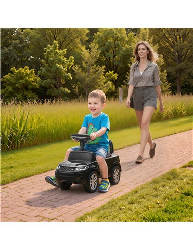 AIYAPLAY Land Rover Licensed Toddler Ride on Car with Horn, Engine Sounds, Under-Seat Storage, for 18-36 Months, Black