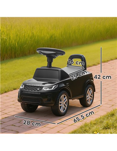 AIYAPLAY Land Rover Licensed Toddler Ride on Car with Horn, Engine Sounds, Under-Seat Storage, for 18-36 Months, Black