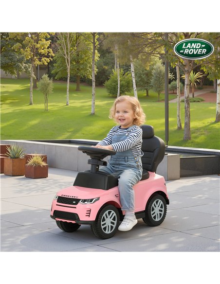 AIYAPLAY Land Rover Discovery Licensed Baby Push Car, 2-in-1 Ride on Car with Push Handle and Safety Guardrail, Pink - pic 175757 | FastDaddyshop