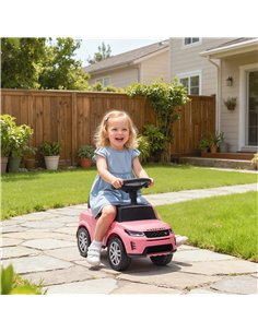 AIYAPLAY Land Rover Licensed Toddler Ride on Car with Horn, Engine Sounds, Under-Seat Storage, for 18-36 Months, Pink 2