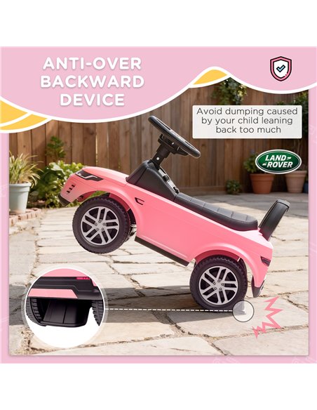 AIYAPLAY Land Rover Licensed Toddler Ride on Car with Horn, Engine Sounds, Under-Seat Storage, for 18-36 Months, Pink - pic 175763 | FastDaddyshop