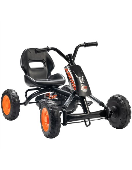 AIYAPLAY Kids Pedal Go Kart with Steel Frame, Sporty Design, for Ages 2-5 Years, Black - pic 175821 | FastDaddyshop
