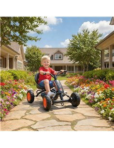 AIYAPLAY Kids Pedal Go Kart with Steel Frame, Sporty Design, for Ages 2-5 Years, Black 2