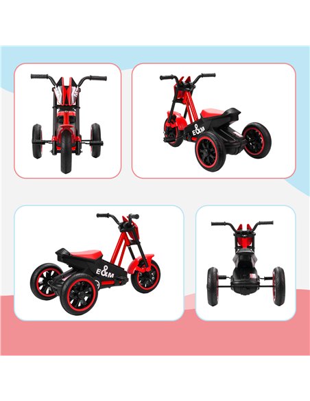 AIYAPLAY Kids Tricycle Baby Trike, Kids Trike with Pedal, 3 Wheel Toddler Balance Bike for Indoor Outdoor Use, Red - pic 175855 | FastDaddyshop
