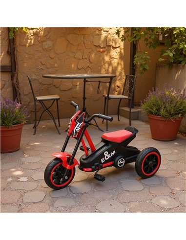 AIYAPLAY Kids Tricycle Baby Trike, Kids Trike with Pedal, 3 Wheel Toddler Balance Bike for Indoor Outdoor Use, Red