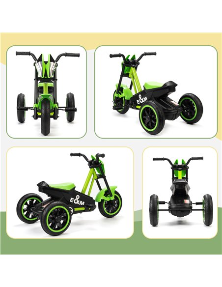 AIYAPLAY Kids Tricycle Baby Trike, Kids Trike with Pedal, 3 Wheel Toddler Balance Bike for Indoor Outdoor Use, Green - pic 175864 | FastDaddyshop