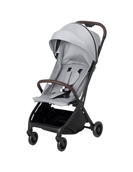 AIYAPLAY Foldable Baby Stroller with Adjustable Seat, 5-Point Harness, Canopy, Basket, 6.3kg Lightweight & Compact, Light Grey - pic 175893 | FastDaddyshop
