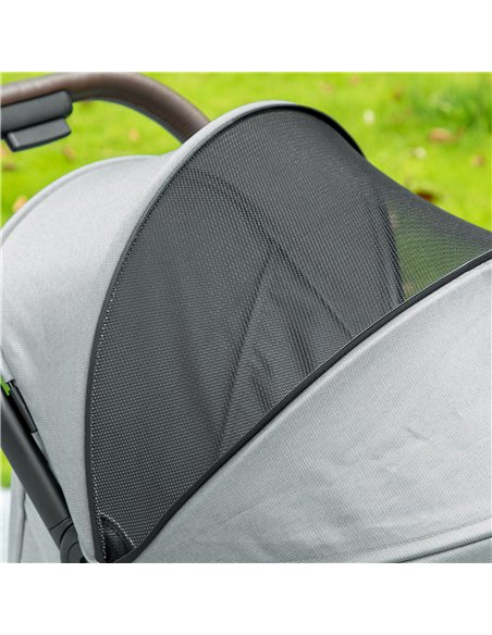 AIYAPLAY Foldable Baby Stroller with Adjustable Seat, 5-Point Harness, Canopy, Basket, 6.3kg Lightweight & Compact, Light Grey - pic 175901 | FastDaddyshop