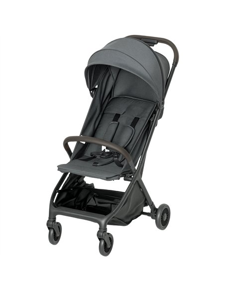 AIYAPLAY Foldable Baby Stroller with Adjustable Seat, 5-Point Harness, Canopy, Basket, 6.3kg Lightweight & Compact, Dark Grey - pic 175902 | FastDaddyshop