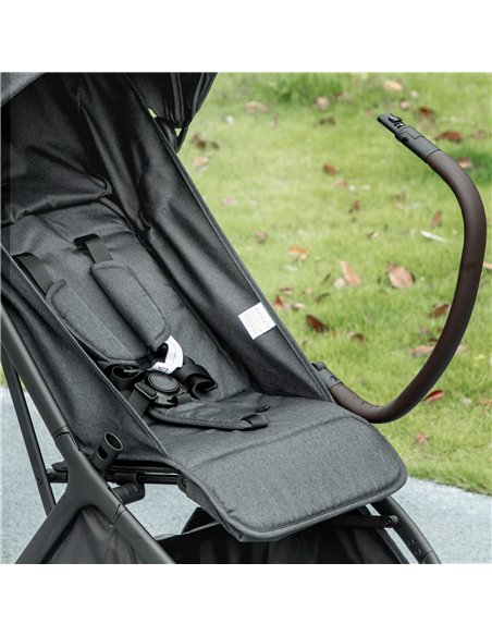AIYAPLAY Foldable Baby Stroller with Adjustable Seat, 5-Point Harness, Canopy, Basket, 6.3kg Lightweight & Compact, Dark Grey - pic 175909 | FastDaddyshop