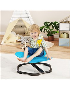 AIYAPLAY Butterfly-Shaped-kids Swivel Chair, Sensory Spinning Chair for Balance, Coordination Training, Blue 2