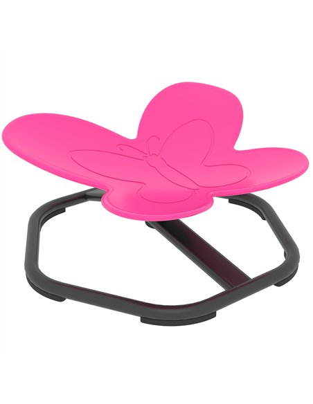 AIYAPLAY Butterfly-Shaped-kids Swivel Chair, Sensory Spinning Chair for Balance, Coordination Training, Pink - pic 175965 | FastDaddyshop