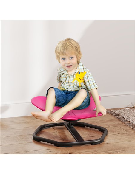 AIYAPLAY Butterfly-Shaped-kids Swivel Chair, Sensory Spinning Chair for Balance, Coordination Training, Pink - pic 175966 | FastDaddyshop